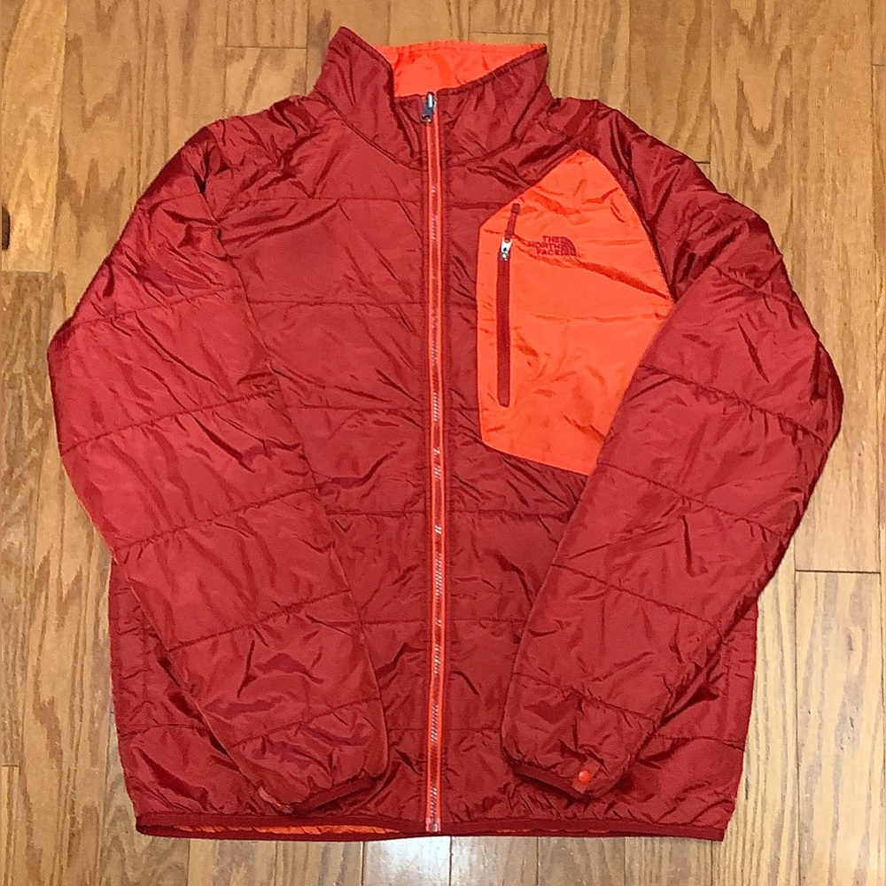 Red & Orange Men’s Large THE NORTH FACE Lightweight Puffer Winter Ski Jacket